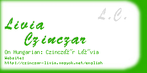 livia czinczar business card